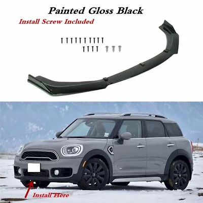 Add-on Universal Front Lower Lip Spoiler Splitter Fit For MINI Countryman 11-21 • $55.92