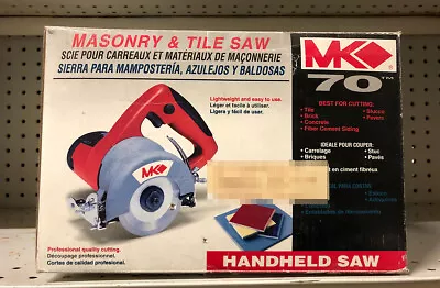 MK Diamond MK-70 4” Masonry And Tile HANDHELD SAW Tile Cutter • $189.99