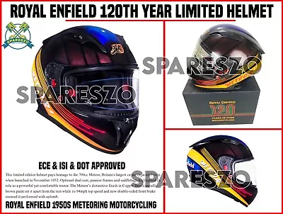 Royal Enfield 120th Year Limited Edition  1950s METEORING MOTORYCYCLING  Helmet • $328.89