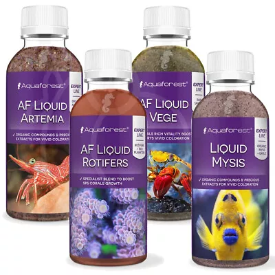 Aquaforest Liquid Marine Food Invert Coral Fish Feeding Reef Aquarium Tank • £23.95