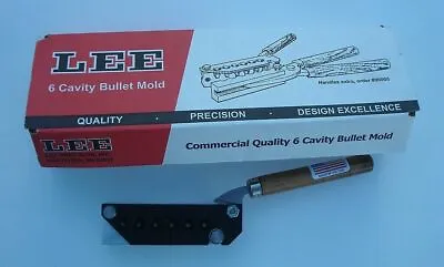 LEE 6 Cavity Bullet Mold 90457 356-125-2R 9 Mm 125 Grain Bullet Mold New In Box • $39.99