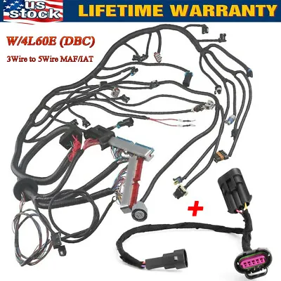 1997-06 4.8 5.3 6.0l Gm Ls Ls1 Ls6 Swap Vortec Standalone Wiring Harness W/4l60e • $110.70