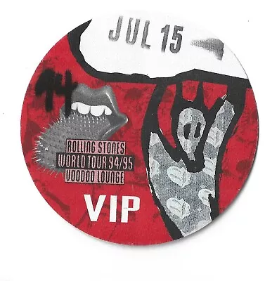 Rolling Stones 1994  Voodoo Lounge  V.i.p Red Unused Pass • $17.67