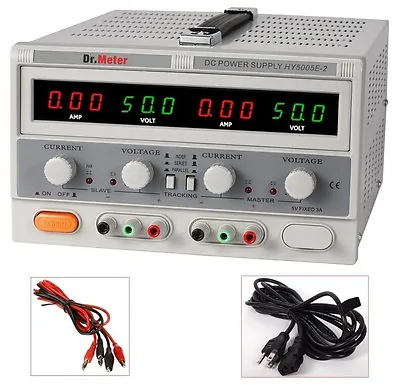 SWITCHING DUAL LINEAR DC POWER SUPPLY 50V 5A Digital Regulated Lab Grade NEW • $331.24