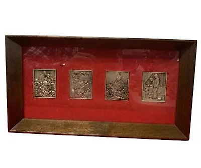 Hamilton Mint Norman Rockwell’s “ Four Freedoms” .999 Silver Bars(2.28oz) 1974 • $325