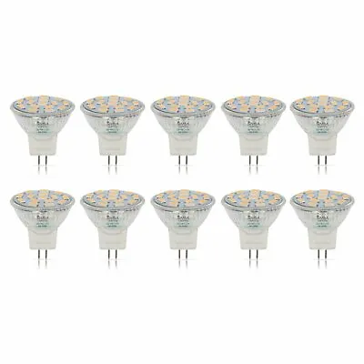 [10 Pack] LED MR11 3W 20W 12V Halogen Replacement GU4 Bi-Pin 3000K Soft White • $21.95