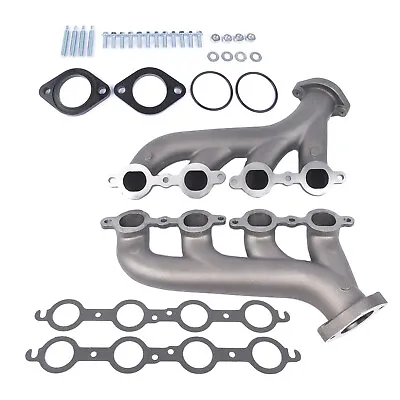 Cast Iron Exhaust Manifold With Gasket For Chevrolet LS1 LS2 LS3 4.8L 5.3L 6.0L • $114.99