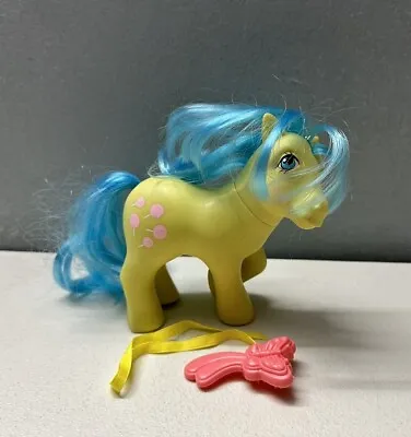 Vintage G1 My Little Pony Tootsie + Original Ribbon Brush Complete Fast Shipping • $14.99