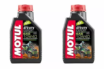 2 Containers Motul 4T ATV/UTV Expert Engine Oil 105938 1 Liter • $36.99