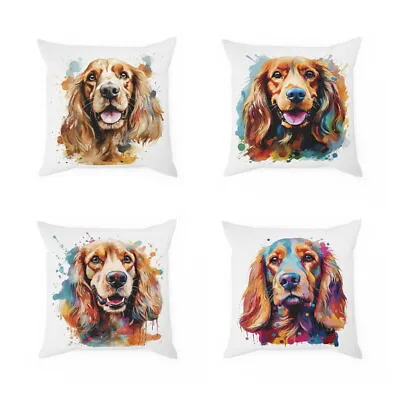 Cocker Spaniel Dog Breed Photo Cushion Cover Case Animal Lover Gift • £9.19