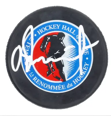 Vladislav Tretiak Signed Hockey Hall Of Fame Puck  Beckett Authentic Sticker • $84