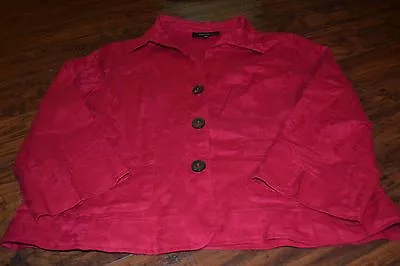C1- Jones Wear 3/4 Length Sleeve Button Down Jacket Size 14 • $9.65