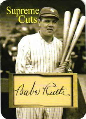 Babe Ruth Supreme Cuts Limited Edition Novelty Card 44 Of 50 • $7.95