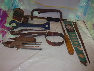 LotAntique/vintage Mixed Lot Of Old Rusty Tools English And USA .10 Pieces . • $28