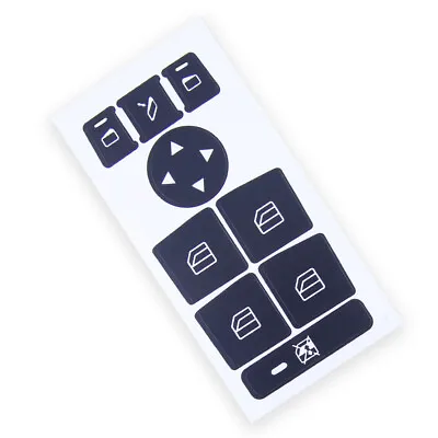 Window Switch Button Repair Sticker Decal Set Fit For Mercedes Benz 2007-2014 • $6.91