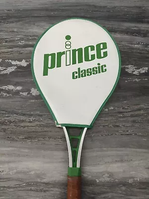 Vintage Prince Tennis Racquet 1982 Classic Series 110 With Cover 4 3/8 Grip • $15.90