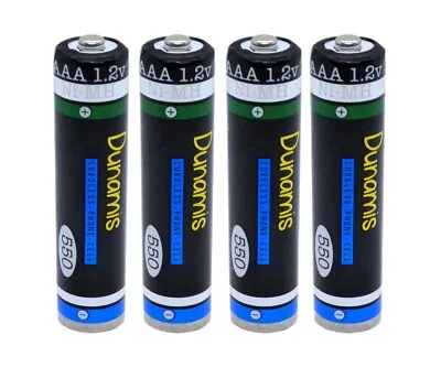 Dunamis Rechargeable NiMH 1.2v 550 MAh AAA Cordless Phone Replacement Batteries • £2.99