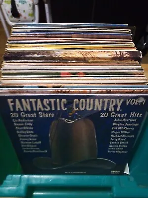 60+ Country LP's G-VG Pete Seeger Joe McDonald Wild Bunch Glen Campbell Carter + • £8.99