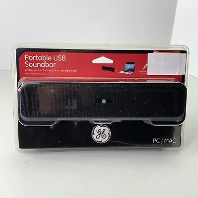 GE Portable USB Soundbar PC / Mac Black 98930 • $12.99