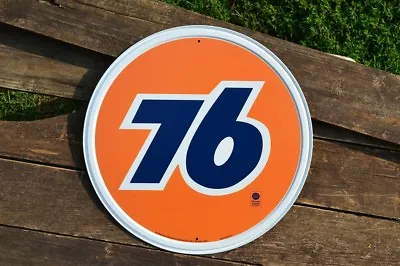 Union 76 Gasoline Tin Metal Sign - Phillips 66 - Gas & Motor Oil - Vintage Retro • $19.97