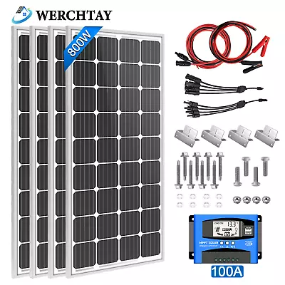 200W~1000W Solar Panel Kit 12V For RV Caravan Campervan Boat Off Grid Home Shed • £449.96