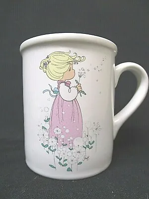 Precious Moments 1995 Girl White Porcelain  Coffee Cup Mug MOM INV 66722 • $19.50