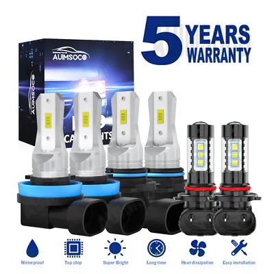 LED Headlight Fog Light Bulbs Kit For Dodge Ram 1500 2500 3500 ST Cab 2009-2018 • $39.99