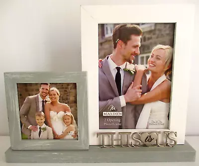 Malden   Wedding / 2-photo Frame   ~(wooden Stand)~ ** Brand New / Never Used ** • $13.59