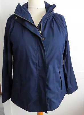 Ladies M&S Two-in-One Midnight Blue Jacket & Removable Waistcoat Gilet * Size 12 • £8.95