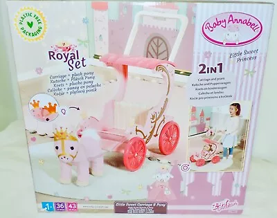 NEW Baby Annabell LITTLE SWEET PONY & CARRIAGE - 2 In 1 Pram/Carriage - Age 1+ • £49.99