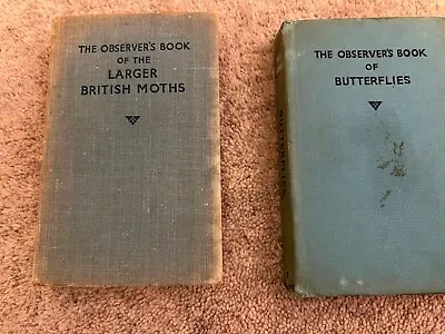 THE OBSERVERS BOOK OF BUTTERFLIES And LARGER BRITISH MOTHS Vintage • £15