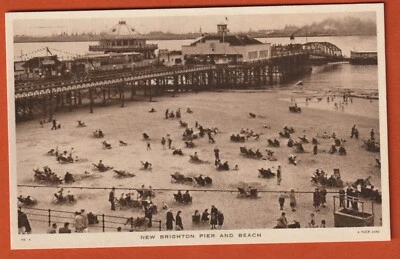 £1 • Buy Raphael Tuck Postcard, Pier & Beach, New Brighton