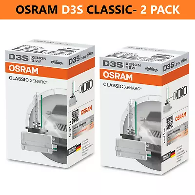 2pcs OSRAM CLASSIC Xenarc D3S Headlight Globes 66340CLC 35W PK32d-5 HID Xenon • $164.99