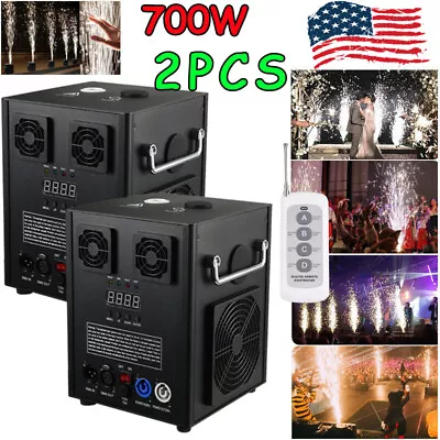 2X Cold Spark Machine 700W Stage Effect DMX Firework DJ Event Party Wedding&Case • $459.99