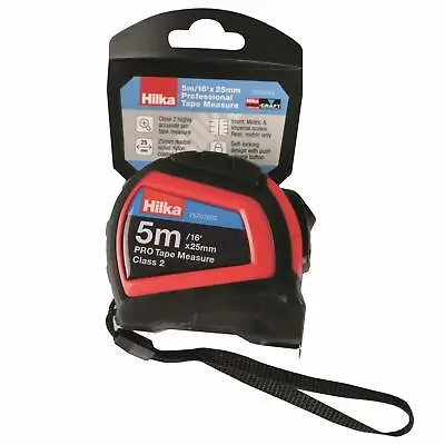 5m/16m Retractable Metal Tape Measure Powergriplock Metric Imperial Measuring • £9.49