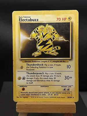 Pokemon Card Electabuzz 20/102 Base Set Rare WOTC Played • £4.50