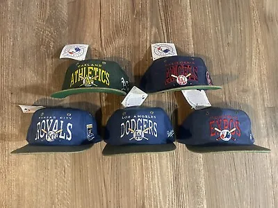 Vintage Sports Snapback Hat Lot • $150