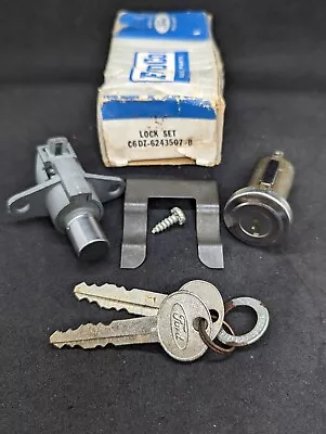 $49.99 • Buy Nos 1966 1967 Ford Falcon Glove Box & Trunk Lock Cylinder & Key Set