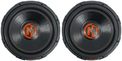 (2) Memphis Audio MJP1544 15  1500w MOJO Pro Car Audio Subwoofers DVC 4 Ohm Subs • $398