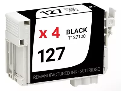 4PK Compatible Epson 127 Ink Cartridge For WorkForce 545 60 630 633 635 645 840 • $12.99