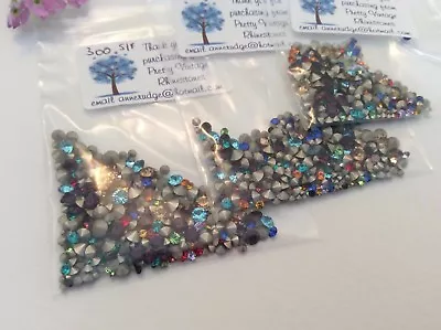 300 Rhinestone  S/F  Swarovski And Maxima Jewellery Mixed Size Colour REPAIR • £7.25