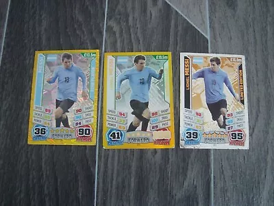 3 Different Match Attax Football Card World Cup 2014  -   LIONEL MESSI • £4.99