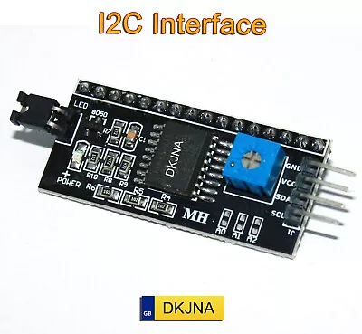 IIC I2C Serial Interface Board Module Port LCD1602 Display Arduino PIC Pi ARM UK • £2.97