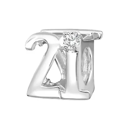 925 Silver Sterling Number 21 21st Birthday Bead Charm • £9.50