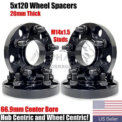 4Pc Hub Centric 5x120 Wheel Spacers 20mm For 2020 & Newer Chevrolet Corvette C8 • $132.97