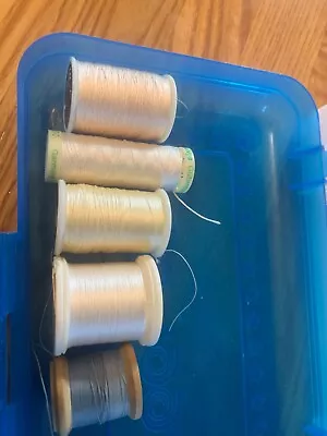 Lot Of 5 Silk Thread  Various Size And Manufacturer • $8