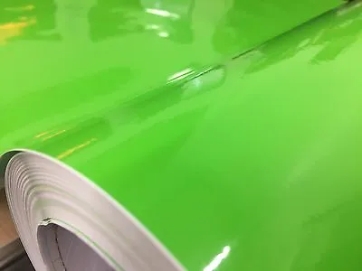 Gloss Apple Lime Green Vinyl Vynil Car Auto Wrap Sticker Decal Film Sheet Roll • $9.98