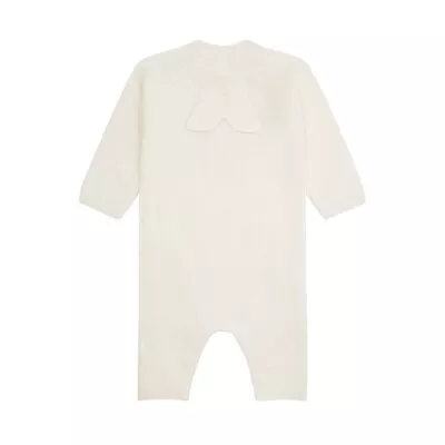 Marie Chantal Unisex Cashmere Babygrow Romper Age 12M Cream Long Sleeve • $71.79