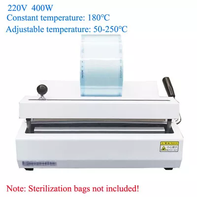 Sterilization Bag Sealing Machine Disinfection Materials Packaging Dental Sealer • £159.98