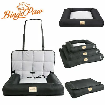 £22.97 • Buy Large Folding Pet Dog Car Seat High Safe Booster Outdoor Travel Carrier W/ Belt